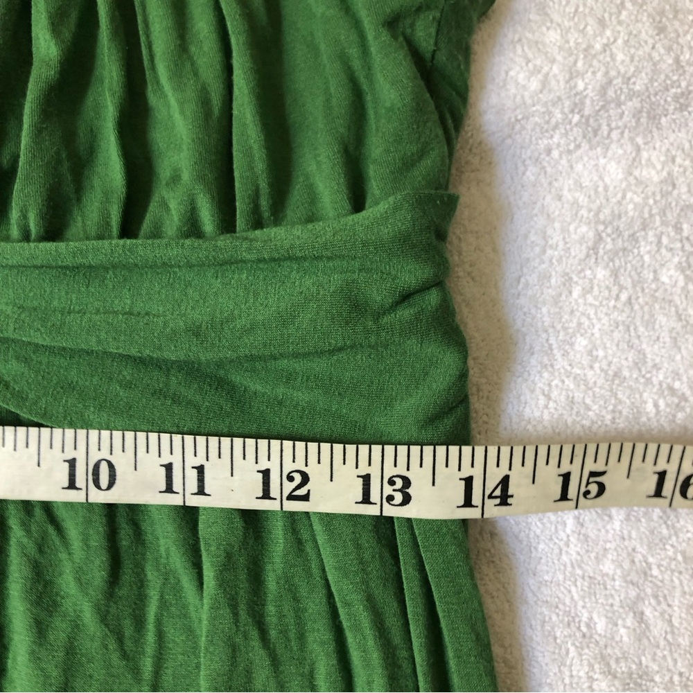 Max Studio Green Maxi Halter Strap Dress SZ L. Viscose/ spandex - Picture 15 of 16